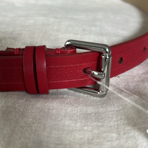 Banana Republic Red Leather Belt - Picture 3 of 3